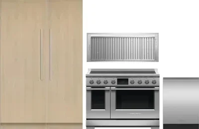 5 Piece Package Includes Refrigerator, Freezer, Range, Hood And Dishwasher